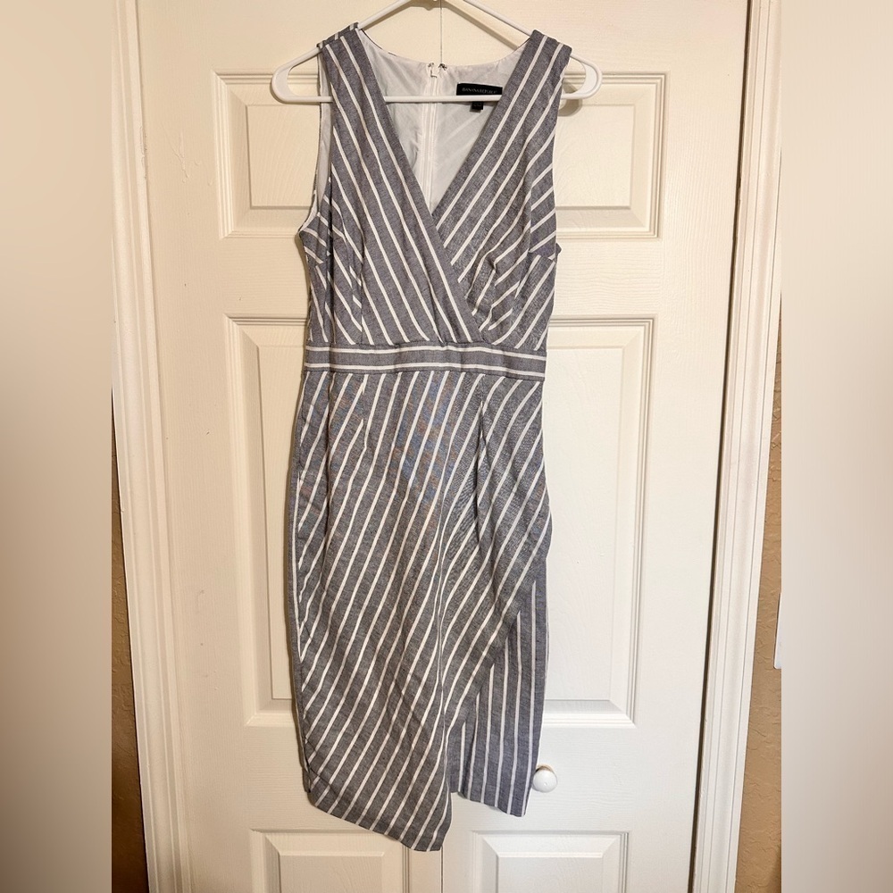 Banana Republic Blue/White Striped Dress